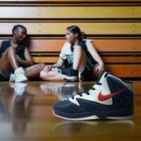 'کفش کتانی بسکتبال بچه گانه      Nike Basketball Shoes Black White    '