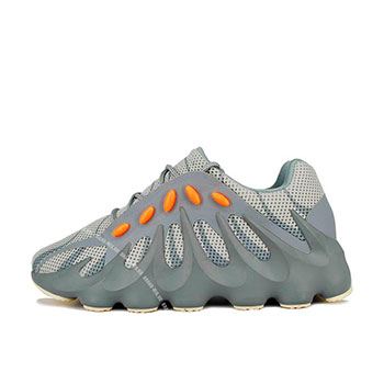'کفش کتونی آدیداس یزی 451 مخصوص پیاده روی ورانینگ رنگ طوسی نارنجی'