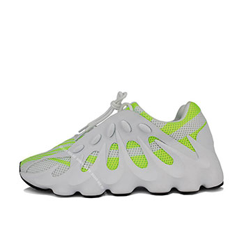 'کفش کتونی آدیداس یزی 451 مخصوص پیاده روی ورانینگ رنگ سفید سبز'