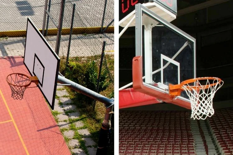 تفاوت توپ بسکتبال سالنی و خیابانی