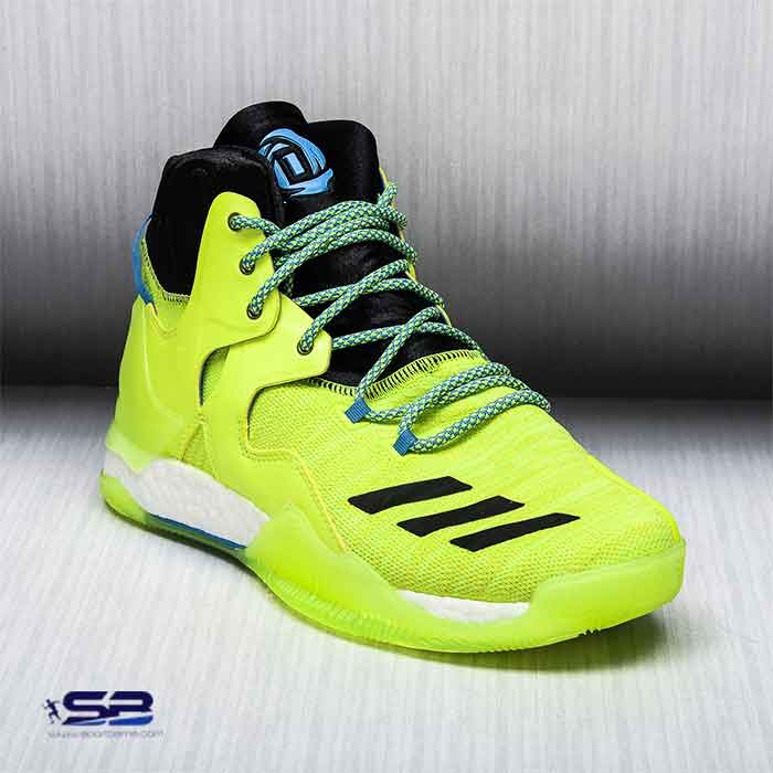  خرید  کفش کتانی ادیداس زرد فسفری مخصوص بسکتبال  adidas basketball shoes d rose 7