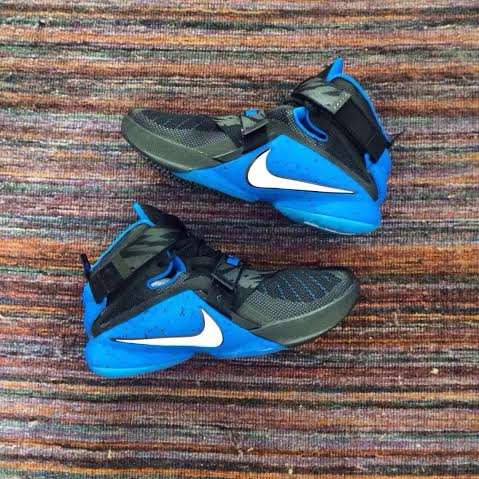  خرید  کفش بسکتبال نایک لبرون  مشکی -آبی Nike Lebron  Soldier Black- Blue 