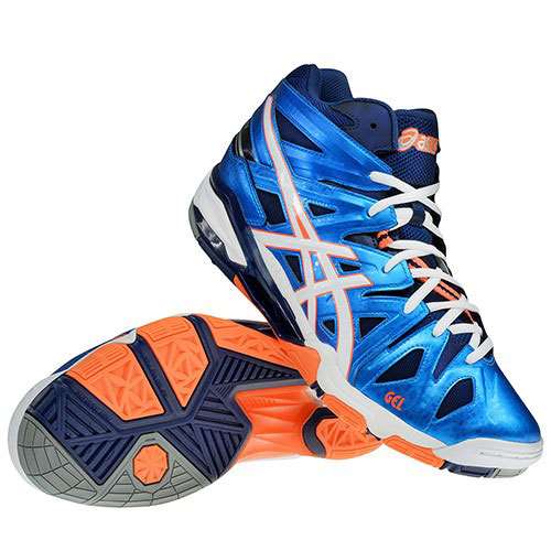  خرید  کفش والیبال اورجینال اسیکس آبی Asics Orginal Volleyball shoes  Sensei B401Y