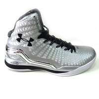 'کفش اندرارمور مخصوص بسکتبال نقره ای ، مناسب برای حرفه ای ها Ander Amour Silver BasketBall Shoes'