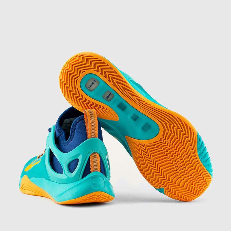  خرید  کفش بسکتبال نایک زوم هایپر سبز ،نارنجی Nike Hyperrev 705370-484