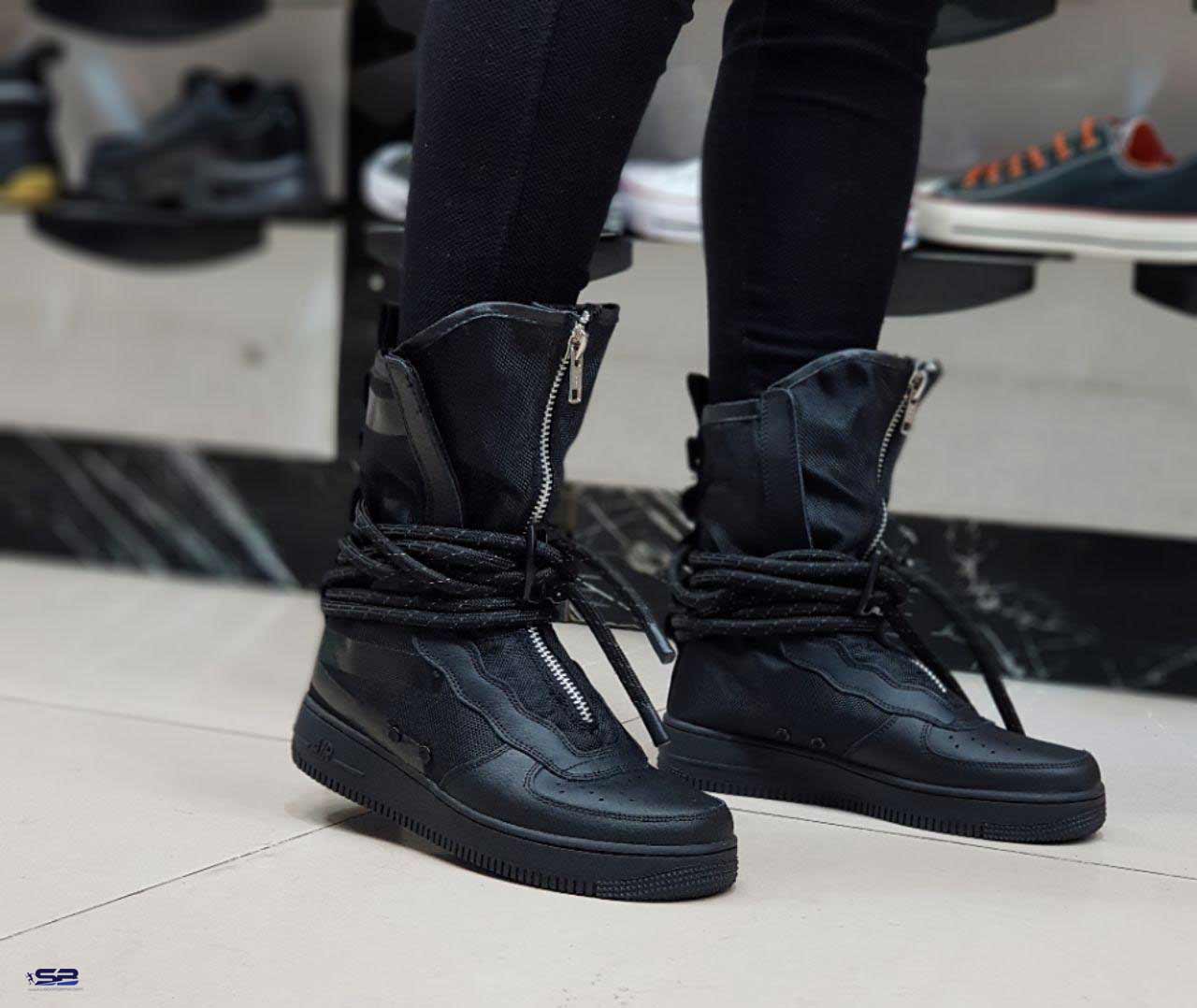 nike air force 1 boots black