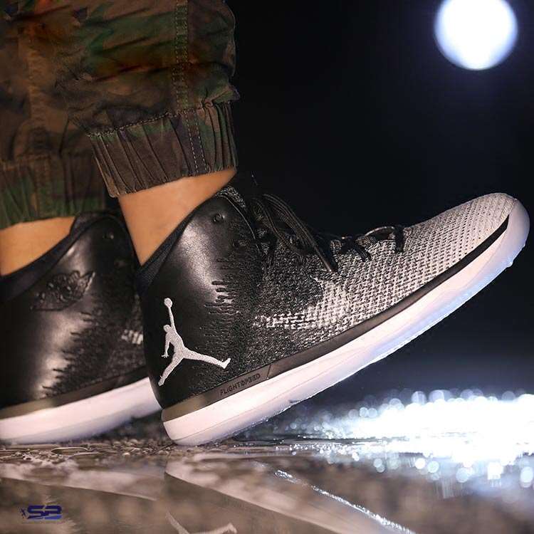  خرید  کفش بسکتبال نایک ایرجردن basketball shoe air jordan 31 fine print black white wolf grey 845037-003