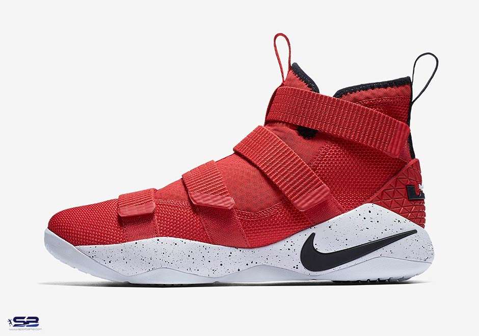  خرید  کفش بسکتبال حرفه ای نایک لبرون قرمز        Nike LeBron Soldier 11 Red 