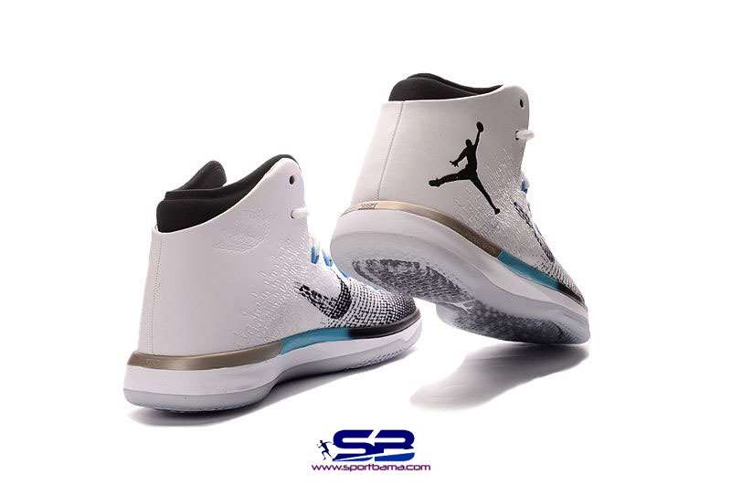  خرید  کفش بسکتبال نایک ایرجردن basketball shoe nike air jordan xxxi n7 white black 854272-003