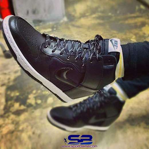  خرید  کفش نایک دانک اسکای ساق دار مشکی classic shoes Nike dunksky hi essential15 wmns black 
644877-008 