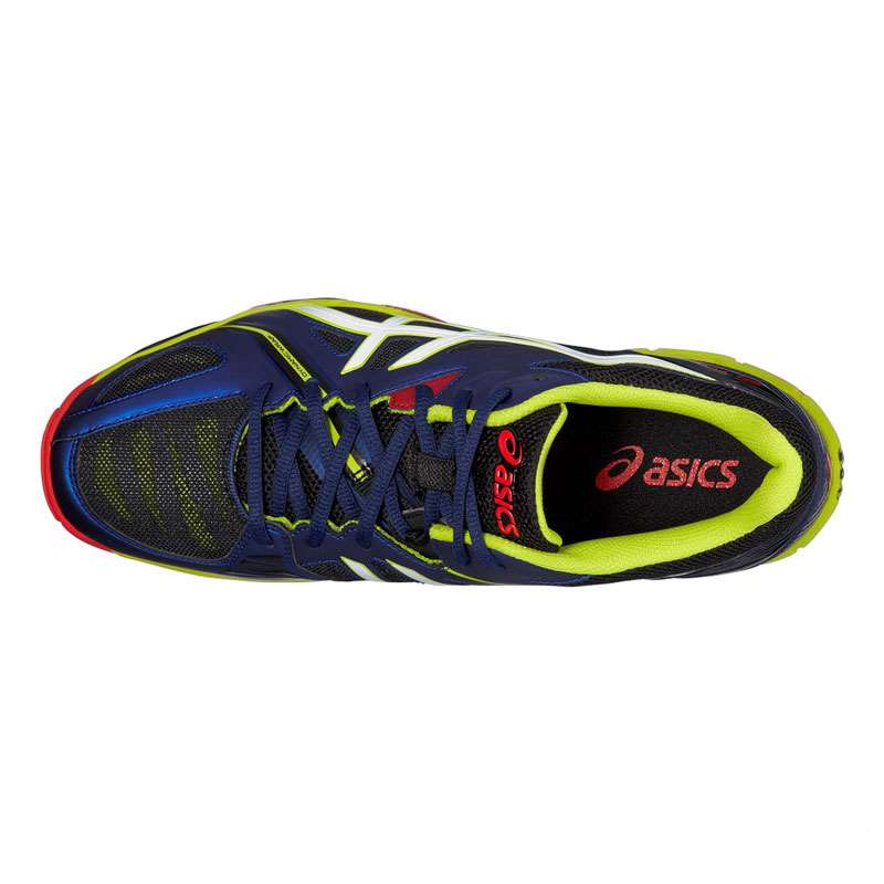  خرید  کفش والیبال اورجینال اسیکس آبی Asics Orginal Volleyball shoes Gel Volley Elite B501N