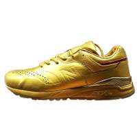 'کفش کتانی رانینگ نیوبالانس طلایی   running shoes newbalance golden ml997hly '