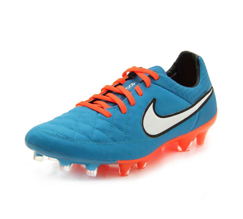  خرید  کفش فوتبال نایک تیمپو آبی نارنجی Nike Tiempo Football Shoes 631518-418