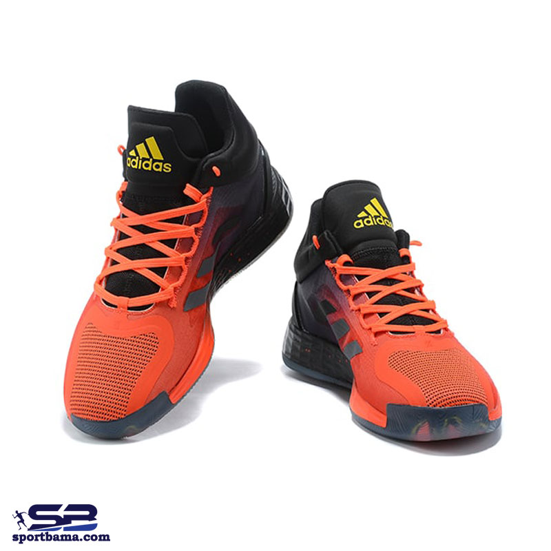  خرید  کفش کتونی آدیداس آدی زیرو 11 مخصوص بسکتبال و والیبال مشکی نارنجی