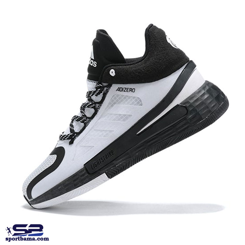  خرید  کفش کتونی آدیداس آدی زیرو 11 مخصوص بسکتبال و والیبال مشکی سفید