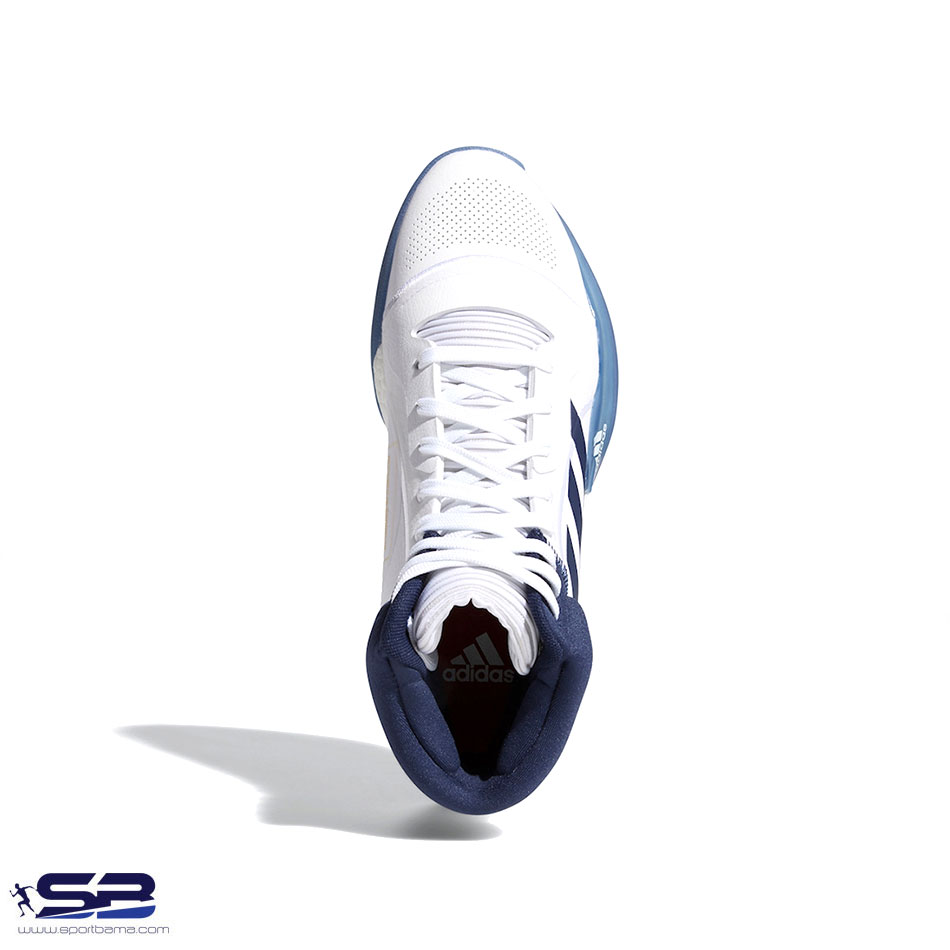  خرید  کفش کتونی آدیداس مخصوص بسکتبال رنگ سفیدسورمه ایی