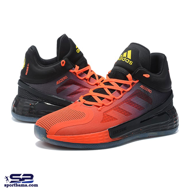  خرید  کفش کتونی آدیداس آدی زیرو 11 مخصوص بسکتبال و والیبال مشکی نارنجی