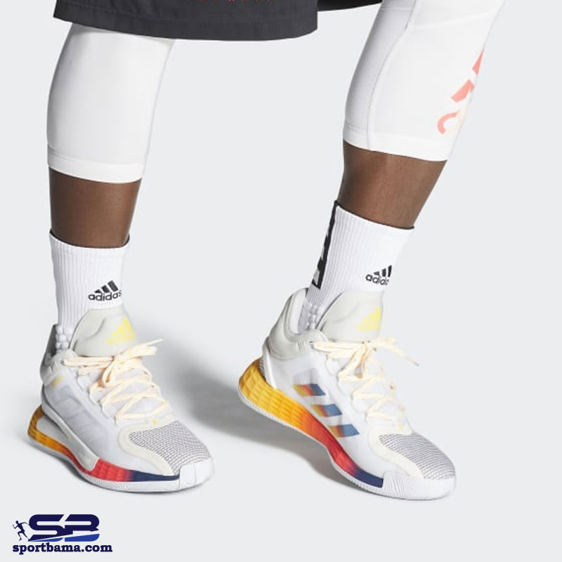  خرید  کفش کتونی آدیداس آدی زیرو 11 مخصوص بسکتبال و والیبال رنگ سفید کرم
