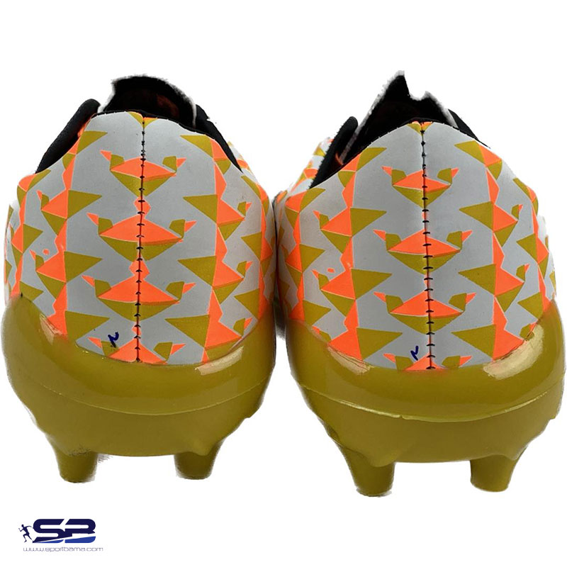  خرید  کفش فوتبال میزانو سفید نارنجی، مخصوص چمن طبیعی