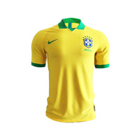 'پیراهن آستین کوتاه برزیل فصل 2019 رنگ زرد -کیت اول'