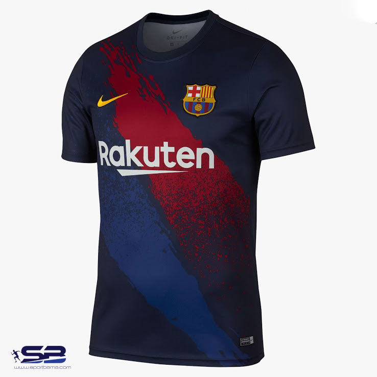  خرید  پیراهن آستین کوتاه بارسلونا فصل 2020 رنگ سرمه ای