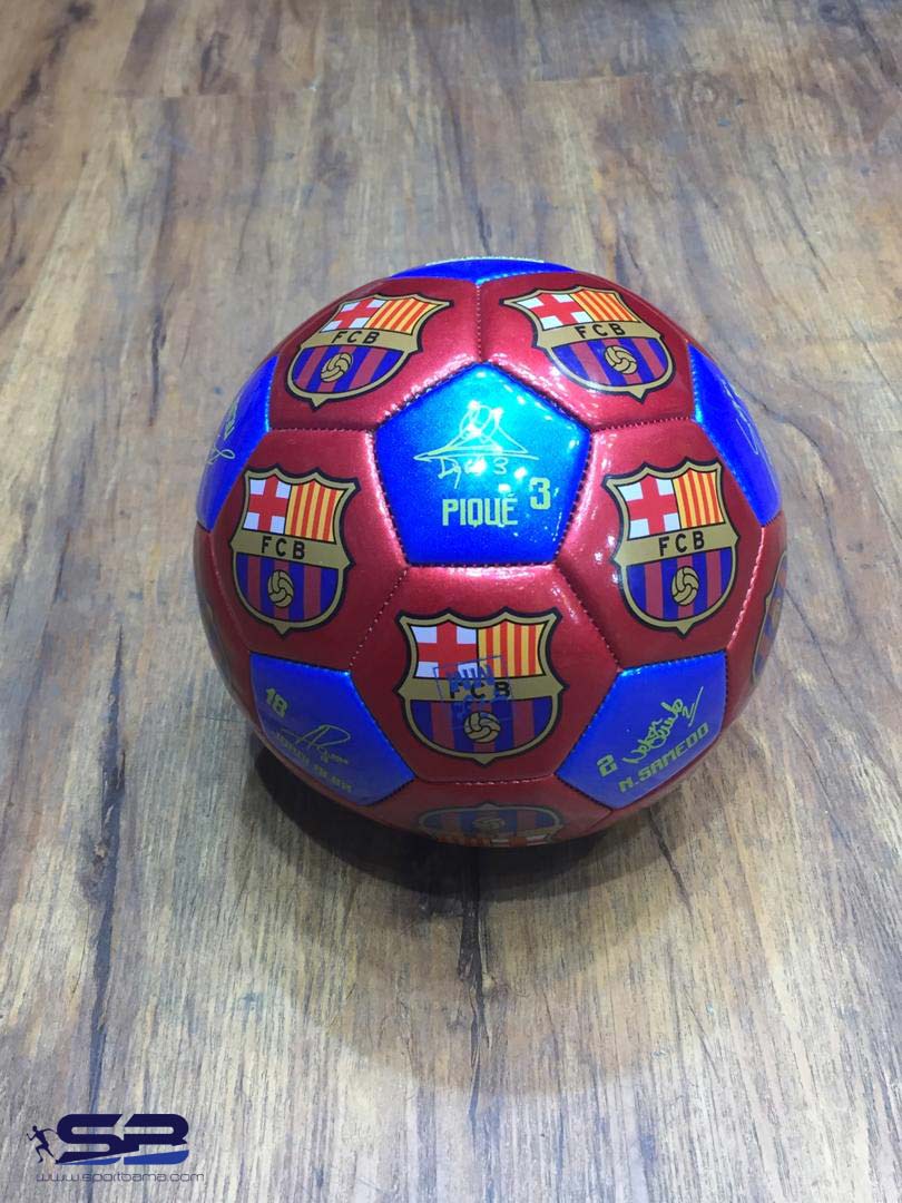  خرید  توپ فوتبال بارسلونا با امضا به رنگ کیت اول