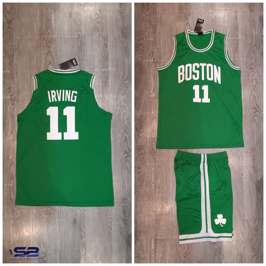  خرید  پیراهن حلقه ای و شورت بسکتبالی سبز بوستون سلتیک