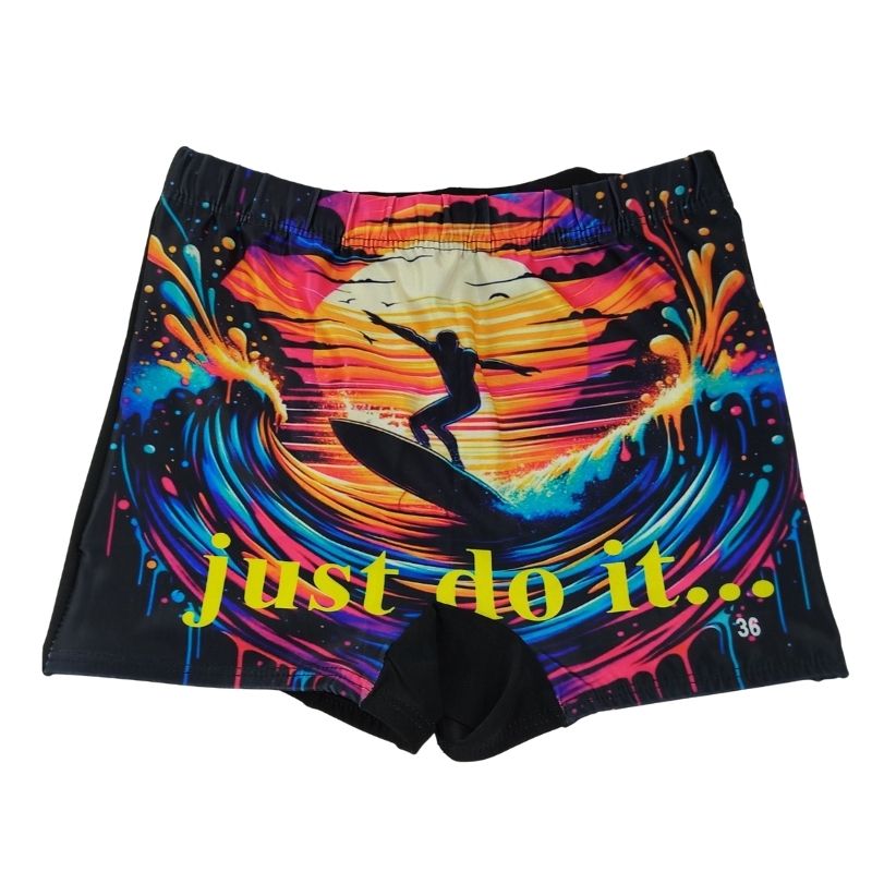 مایو شنا پسرانه طرح دار 