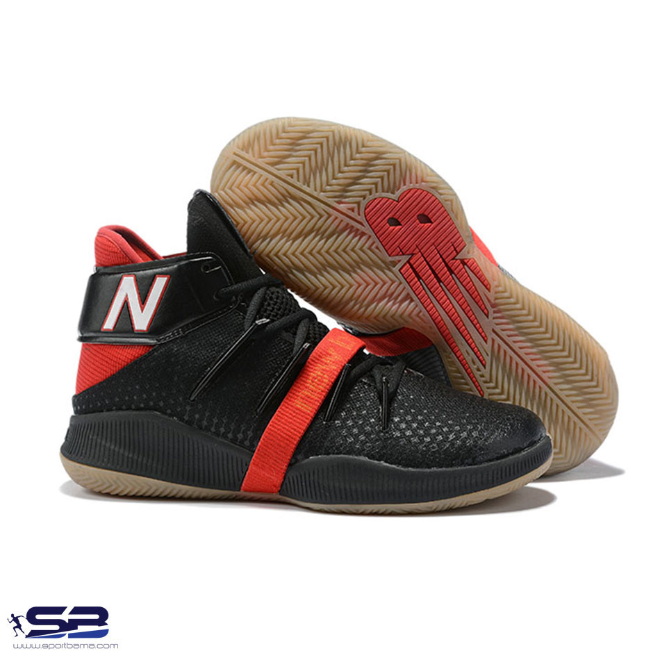  خرید  کفش کتونی کوای لنارد مخصوص بسکتبال ساق دار رنگ مشکی قرمز