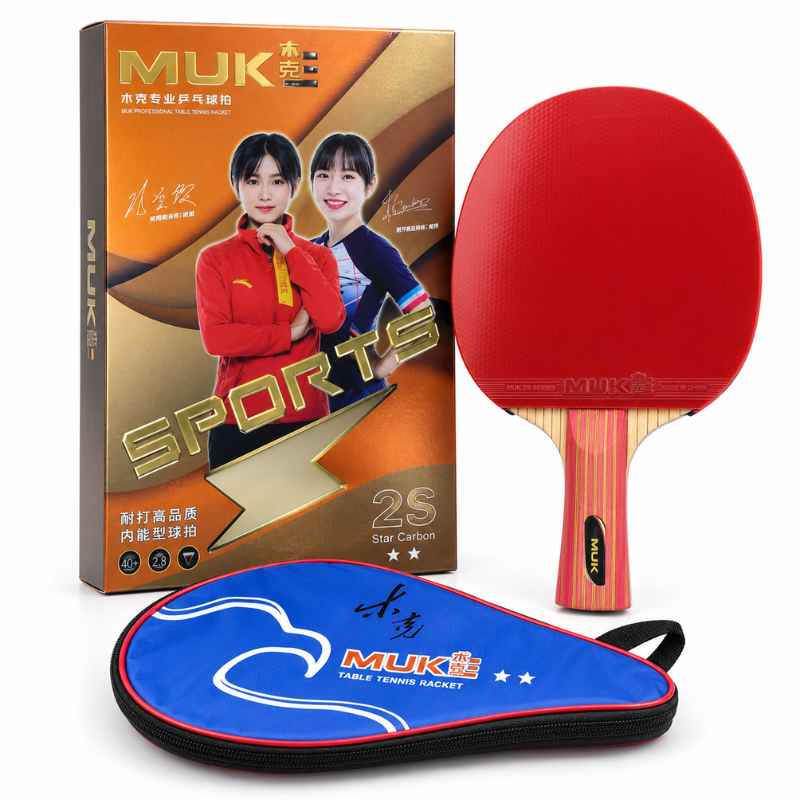 راکت پینگ پنگ MUKE مدل 2S Star Carbon همراه کیف