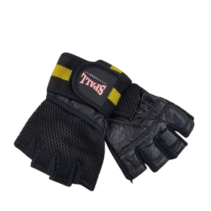 'دستکش بدنسازی چرم طبیعی زنانه نیمه حرفه ای'