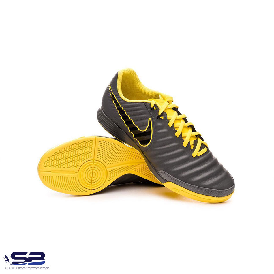  خرید  کفش کتونی نایک تیمپومخصوص فوتسال رنگ طوسی زرد