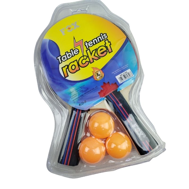 راکت پینگ پنگ فاکس جفتی به همراه توپ 