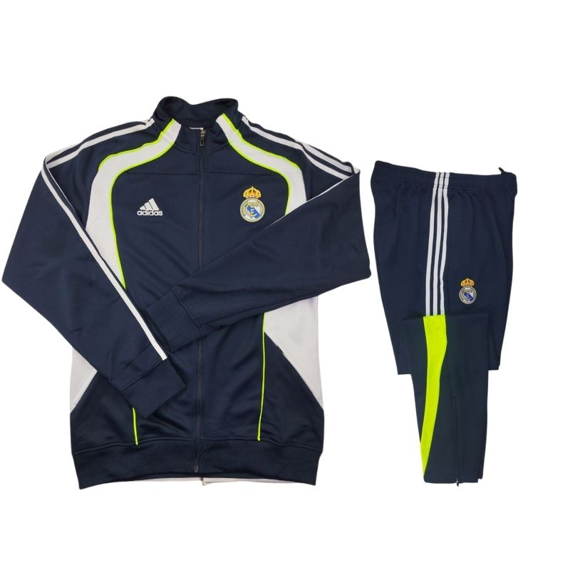 ست گرمکن شلوار تمام زیپ ورزشی مردانه تیم رئال مادرید 2025