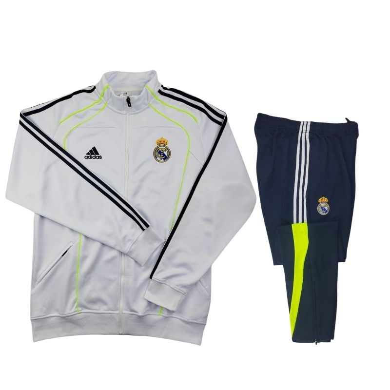 ست گرمکن شلوار تمام زیپ ورزشی مردانه تیم رئال مادرید 2025