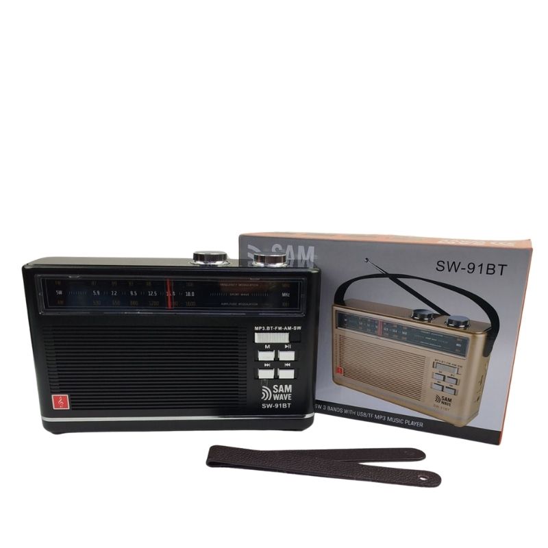 رادیو اسپیکر کلاسیک SAMWAVE مدل SW-91BT بلوتوث‌دار