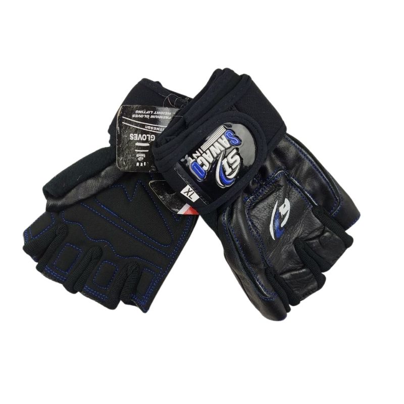 دستکش چرم بدنسازی نیمه حرفه ای