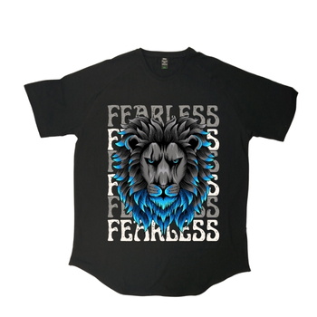 'تیشرت لانگ طرح Fearless'