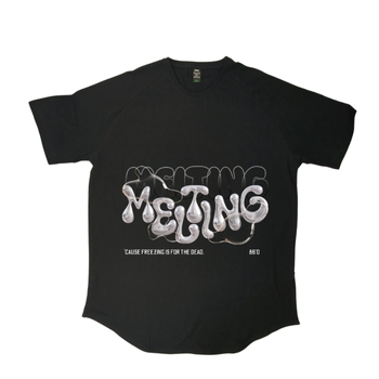 'تیشرت لانگ طرح melting'