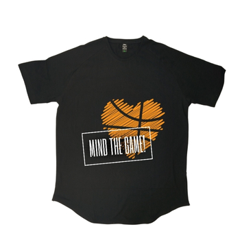 'تیشرت لانگ طرح mind the game'