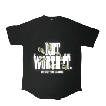 تیشرت لانگ طرح not-worthit