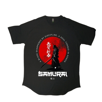'تیشرت لانگ طرح samurai'