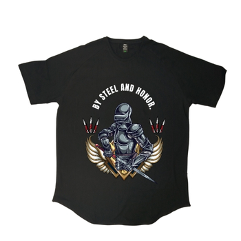 'تیشرت لانگ طرح warrior'