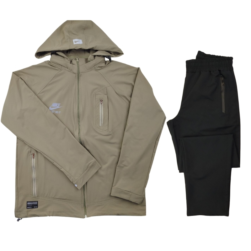 'ست ورزشی نایک زنانه تمام زیپ کلاه دار'