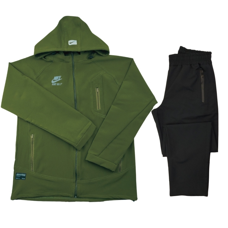 'ست ورزشی نایک زنانه تمام زیپ کلاه دار'