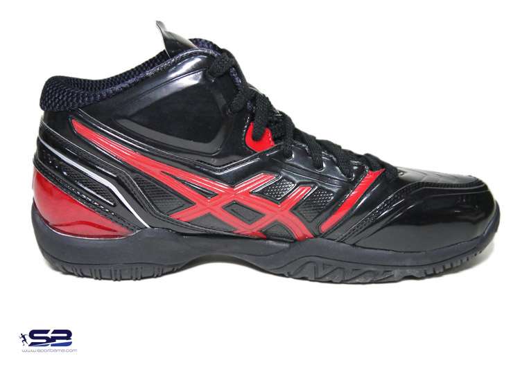  خرید  کفش کتانی آسیکس مخصوص والیبال  ASICS black volleyball shoes TBF19G