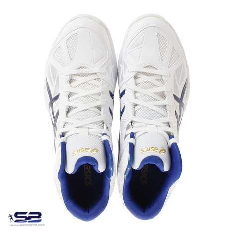  خرید  کفش کتانی آسیکس مخصوص والیبال آبی طلایی   ASICS volleyball shoes TBF330 
