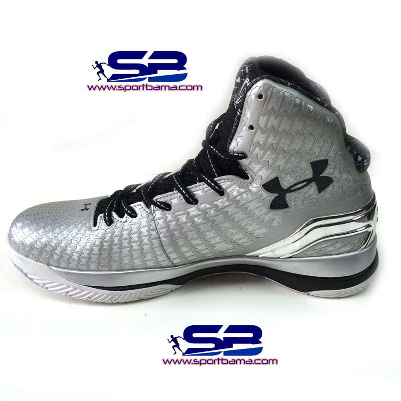  خرید  کفش اندرارمور مخصوص بسکتبال نقره ای ، مناسب برای حرفه ای ها Ander Amour Silver BasketBall Shoes