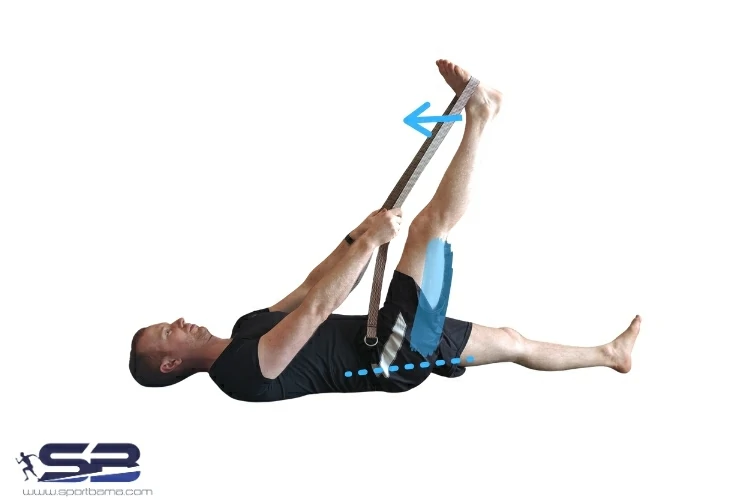 کشش همسترینگ برای کمردرد